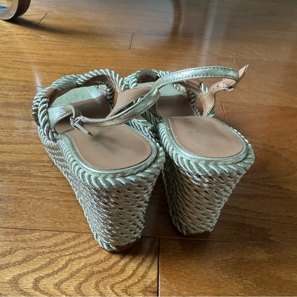 Kate Spade Gold Braided Rope Platforms - Picture 6 of 10